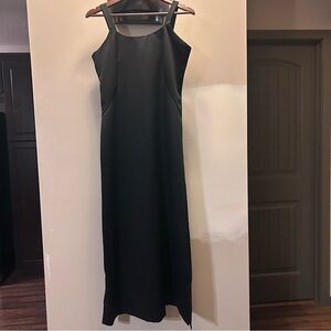 Vintage Marjorie Hamilton Vancouver Sleeveless Maxi Dress 1970s 1980s Size 6-8